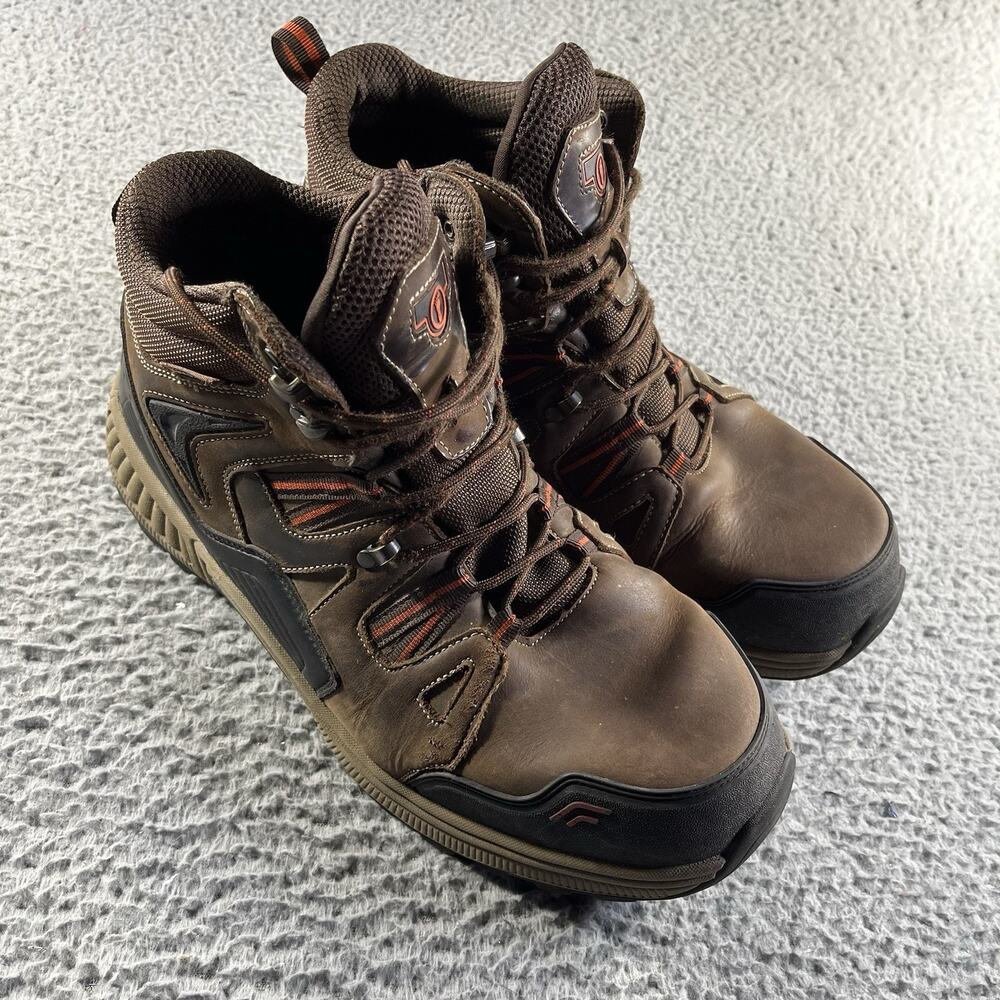 Orthofeet Ridgewood 492 Mens 12 2E Wide Waterproof Leather Hiking Boots Brown